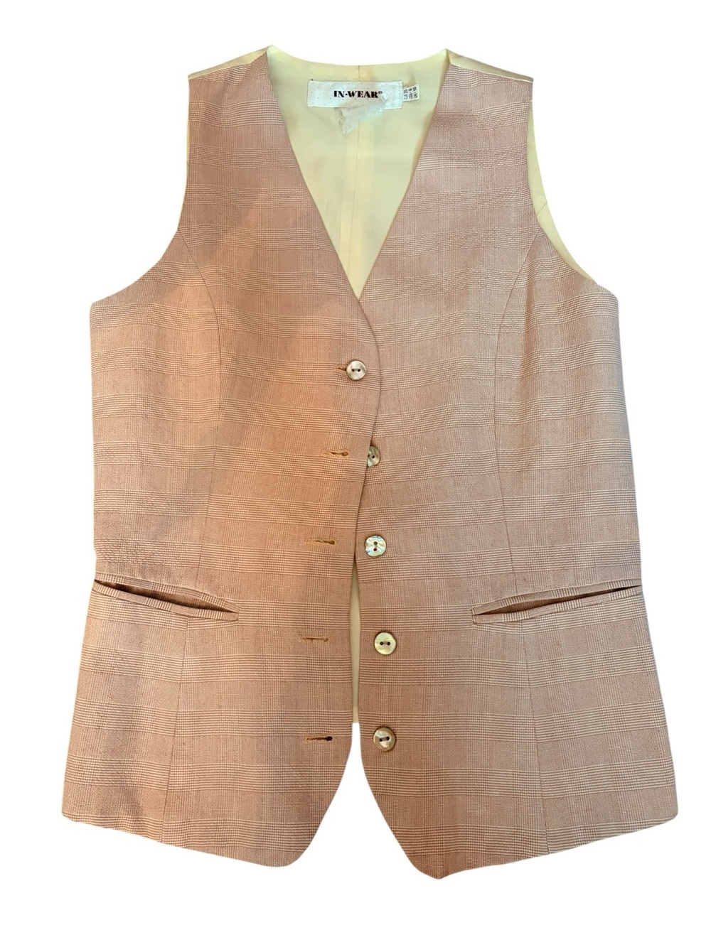 IN-WEAR Women's Blush Pink Tailored Vest